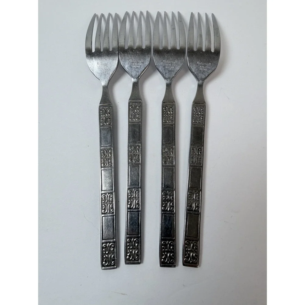 Reed & Barton Rebacraft Stainless Japan RDS41 Pattern 4 Dinner Forks